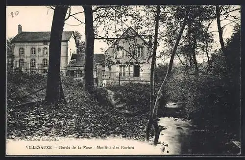 AK Villenauxe, Bords de la Noxe, Moulins des Roches