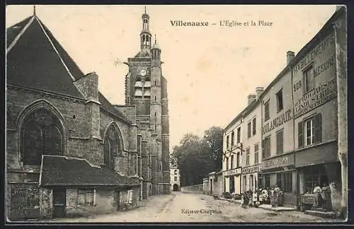 AK Villenauxe, L`Église et la Place