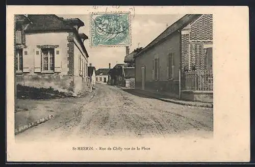 AK St-Mesmin, Rue de Chily vue de la Place