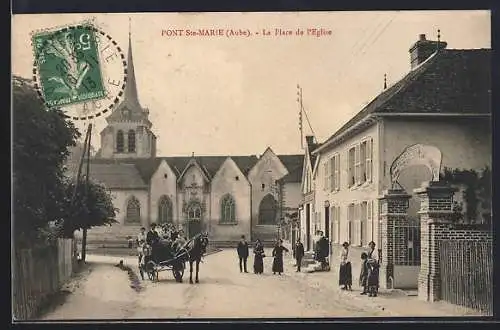 AK Pont-Sainte-Marie, La Place de l`Église