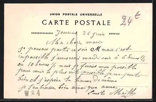 AK Trannes, Mairie et Église St-Michel, construite au XIIe siècle, style roman