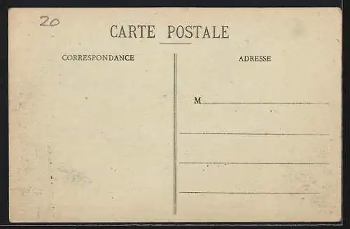 AK Lusigny, Vue prise de la Grande Rue