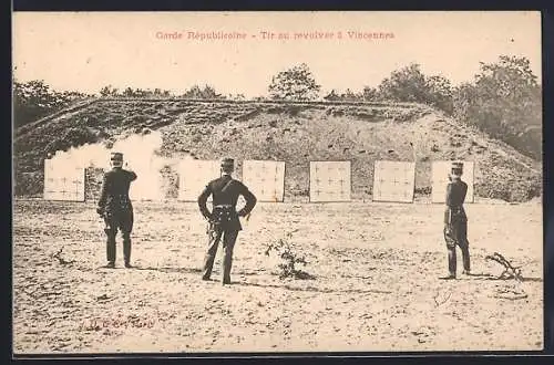 AK Vincennes, Garde Républicaine, Tir au revolver