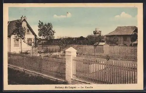AK Boissy-St-Léger, Le Candeau avec maisons et clôtures en bois