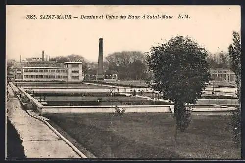 AK Saint-Maur, Bassins et Usine des Eaux à Saint-Maur
