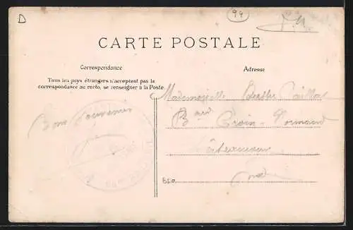 AK Alfort, Grande Rue avec passants et arbres alignés