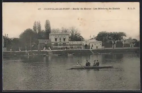 AK Joinville-le-Pont, Bords de Marne, Les Bibelots du Diable