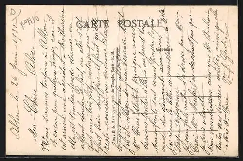 AK Ablon, Bords de Seine avec maisons et bateaux