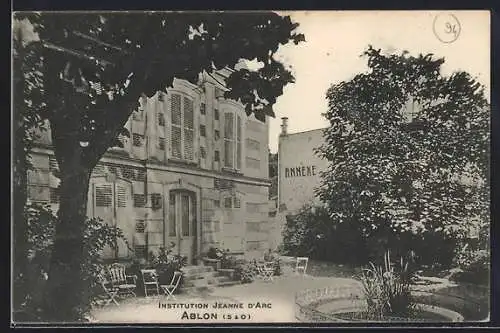 AK Ablon, Institution Jeanne d`Arc et jardin ombragé