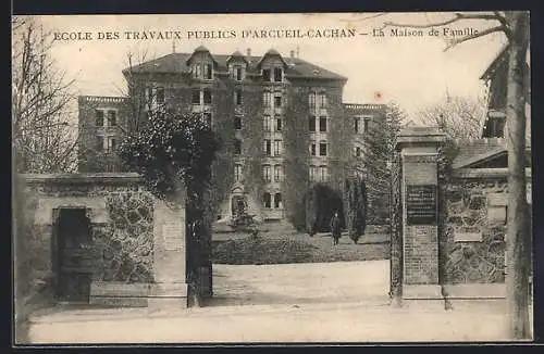 AK Arcueil-Cachan, École des Travaux Publics, La Maison de Famille