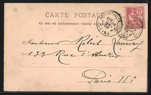 AK Alfortville, École du Centre avec élèves devant l`entrée