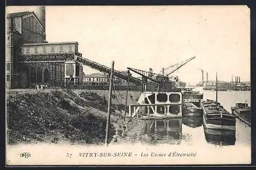 AK Vitry-sur-Seine, Les Usines d`Électricité