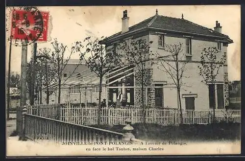 AK Joinville-le-Pont, à l`avenue de Polangis, en face le bal Tanton, maison Charles