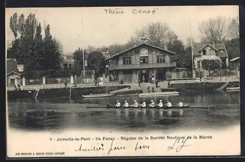 AK Joinville-le-Pont, Régates de la Société Nautique de la Marne