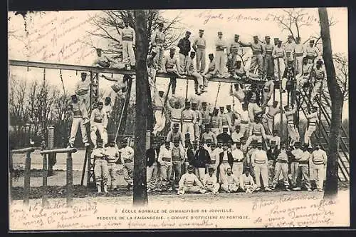 AK Joinville, École Normale de Gymnastique, Groupe d`Officiers au Portique