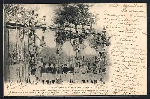 AK Joinville, École Normale de Gymnastique, Champions militaires au portique, 1906