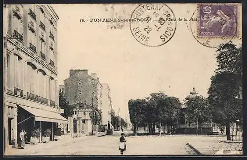 AK Fontenay-sous-Bois, Vue de la Place de la Station