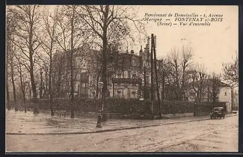 AK Fontenay-sous-Bois, Pensionnat de Demoiselles, vue d`ensemble