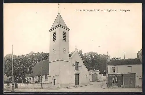 AK Bry-sur-Marne, L`Église et l`Hospice