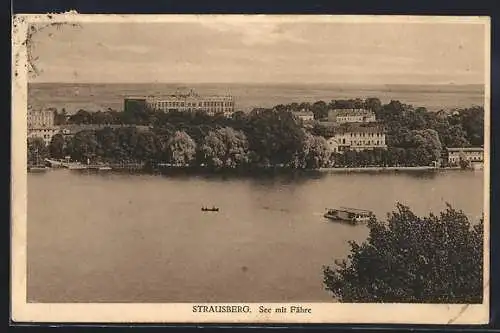 AK Strausberg, See mit Fähre