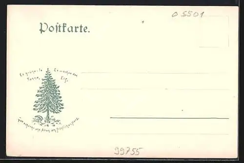 AK Rothesütte im Harz, Ortsansicht in der Ferne