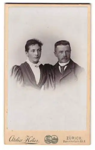 Fotografie Atelier Helios, Zürich, Bahnhofstr. 60, Porträt eines Paares
