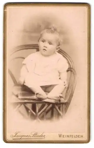 Fotografie Jacques Studer, Weinfelden, Porträt eines kleinen Kindes