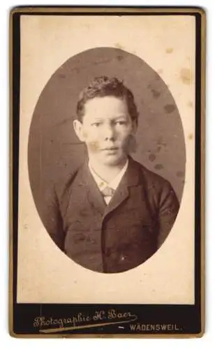 Fotografie H. Baer, Wädensweil, Porträt eines jungen Mannes