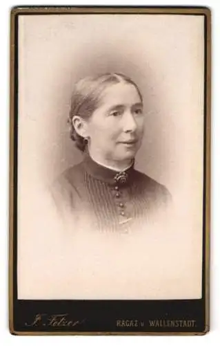 Fotografie J. Fetzer, Ragaz, Porträt einer Dame