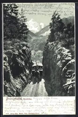 AK Brünigbahn, Bergbahn an der Passhöhe