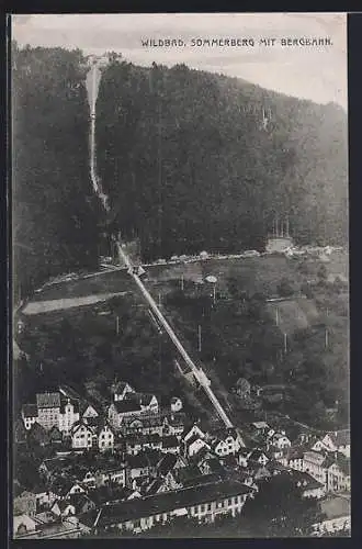 AK Wildbad, Sommerberg mit Bergbahn