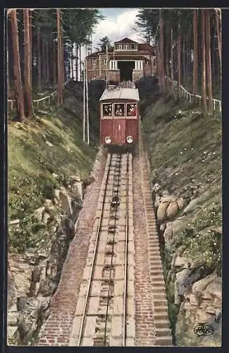 AK Baden-Baden, Merkurbahn mit Endstation