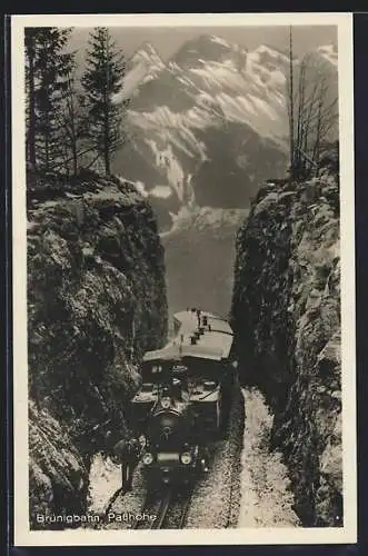 AK Brünigbahn an der Passhöhe