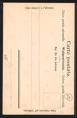 AK Brünigbahn auf der Passhöhe, um 1900