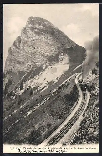 AK Rochers de Naye, Chemin de fer et la Dent de Jaman