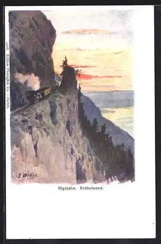 AK Rigibahn an der Kräbelwand