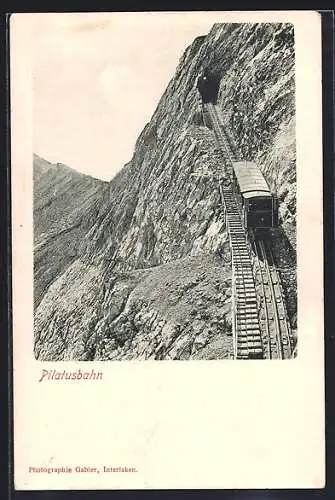 AK Pilatusbahn mit Panorama