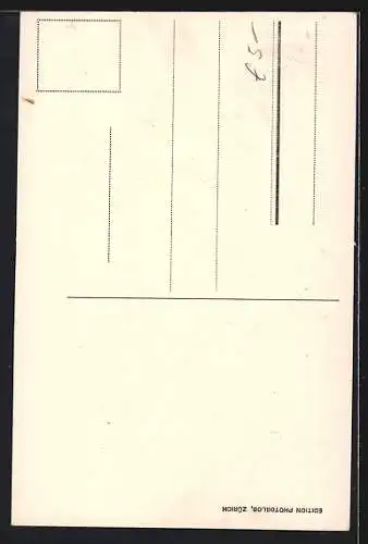 AK Brünigbahn, Passhöhe mit Bergbahn