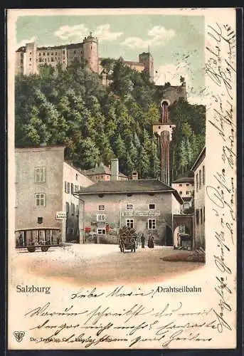 AK Salzburg, Festung und Drahtseilbahn