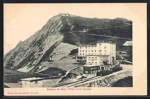 AK Rochers de Naye, L`Hôtel et le Sommet, Bergbahn
