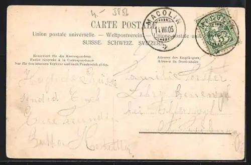 AK Leubringen, Teilansicht mit der Drahtseilbahn