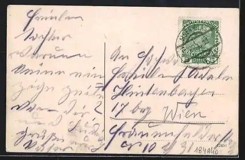 AK Linz a.d. Donau, elektrische Bahn auf dem Pöstlingberg, Bergbahn