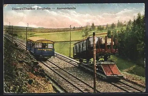 AK Oberweissbacher Bergbahn, Ausweichstelle