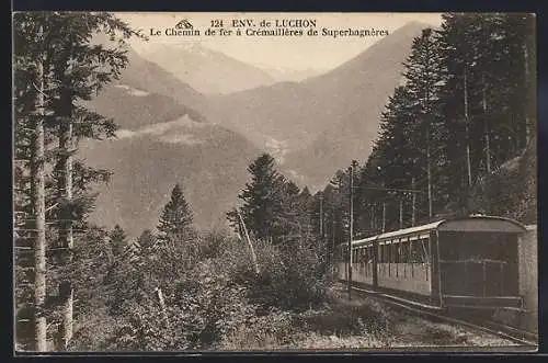 AK Crémaillères, Le Chemin de fer à Crémaillères de Superbagnères, Bergbahn
