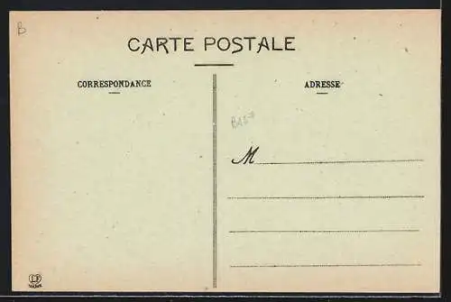 AK Luchon, Chemin de Fer de Superbagnères, Ankunft der Bergbahn