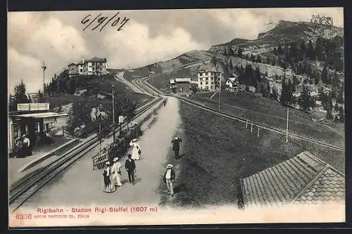 AK Rigi-Staffel, Bahnhof der Rigibahn