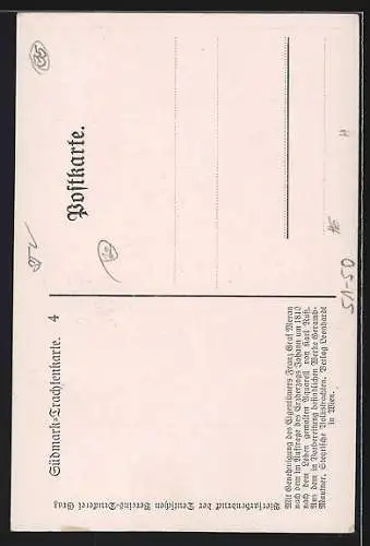AK Alter Bauer aus der Gegend von Leoben um 1810