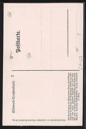 AK Leoben, Alter Bauer in Tracht von 1810