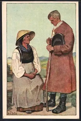 AK Steirische Bauerntrachten, 1830