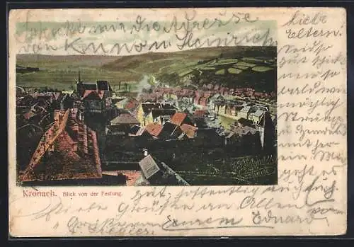 AK Kronach, Blick von der Festung